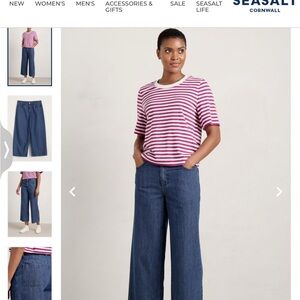 Seasalt Cornwall Womens Barnes Crops Jeans, Size 10